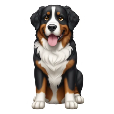 Bernese mountain dog without tan color sticker
