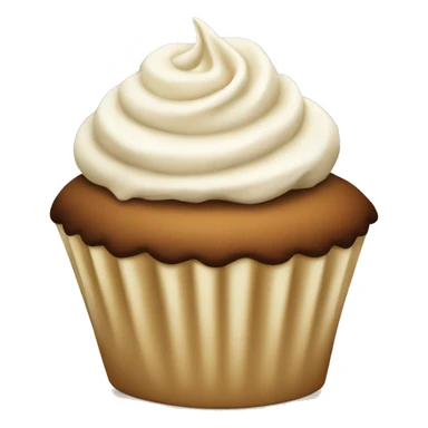 Vanilla cup cake with coco  sticker