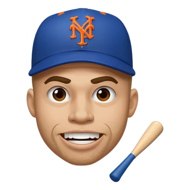 New York Mets grimace  sticker