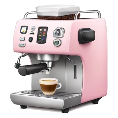 Light Pink coffee machine  sticker