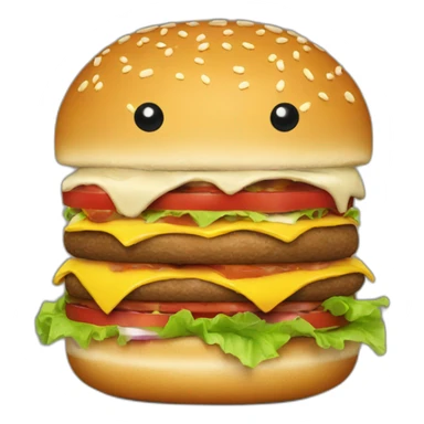 Burger eat burger sticker