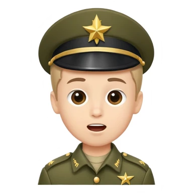 A boy making a soldier’s sing sticker