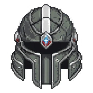 mythril full plate helmet, fantasy armor sticker