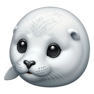 white artic seal  sticker