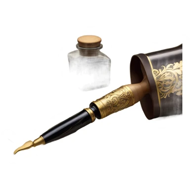 icon for hobby "Calligraphy" sticker