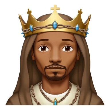 Virgin Mary style Snoop Dogg portrait sticker