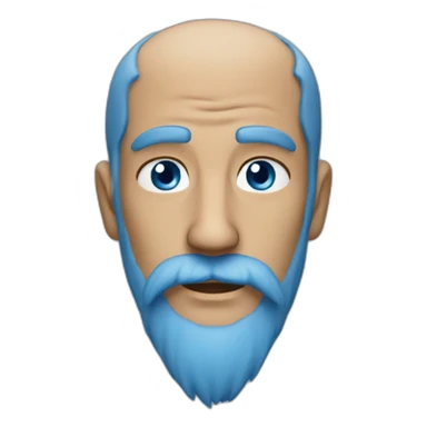 blue beard sticker