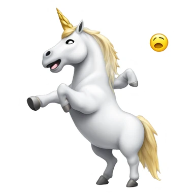 unicorn dabbing sticker