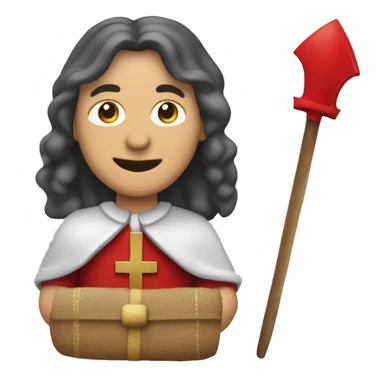 Bisschop Sint Nicolaas grote rode mijter sticker