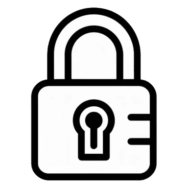 security lock for banking sticker