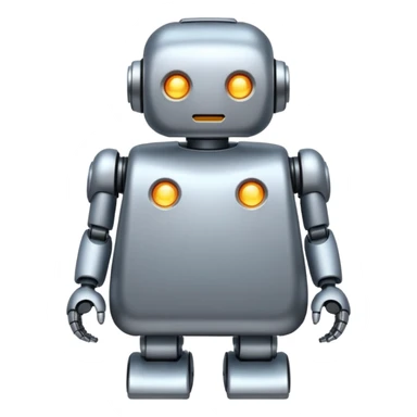 an AI robot, digital, glowing, frumpy, muumuu sticker