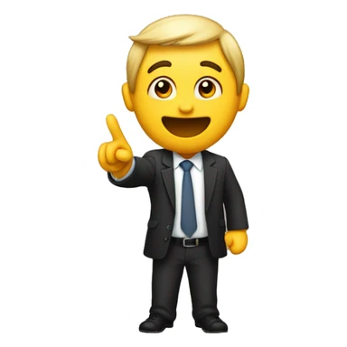 Someone pointing in a way to say “this” as a confirmation  sticker