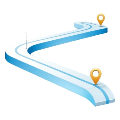 roadmap in professional design for business presentation, clean edges, modern corporate aesthetic sticker