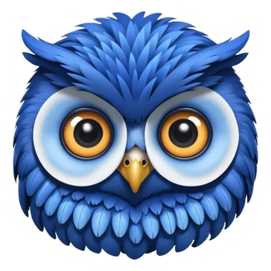 blue owl sticker