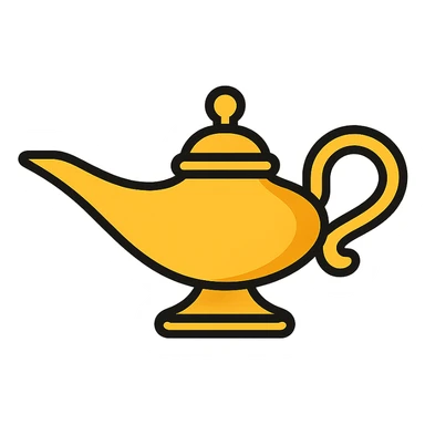 Aladdin's lamp sticker