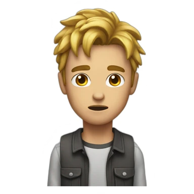 Young Man pissed Off but sticker