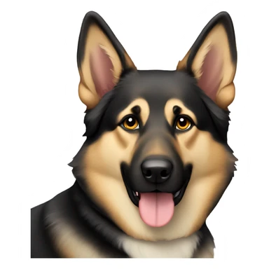 German shepherd mix with husky sticker