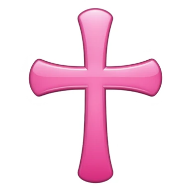 make a catholic symbol with very girly pink tones. sticker