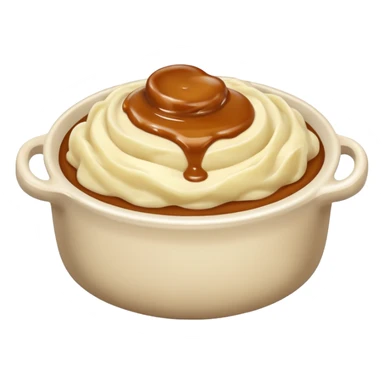 Mashed potatoes with gravy  sticker