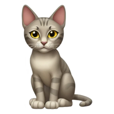 egyptian cat sticker