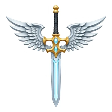 angel sword sticker