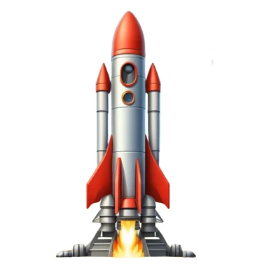 rocket on a cosmodrome sticker