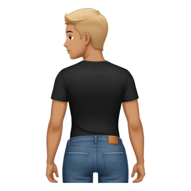 Grabbing butt and looking back sticker