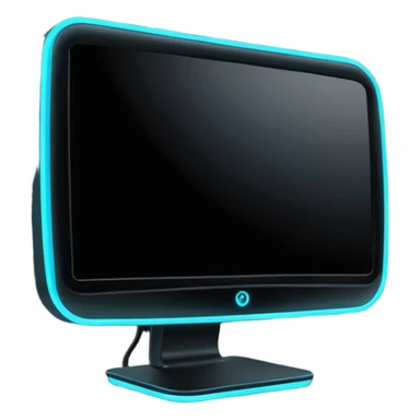 gaming neon monitor sticker