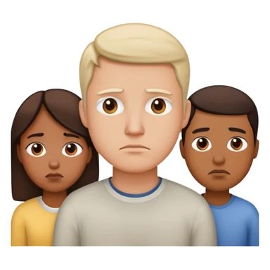 3 Sad Men and Women sticker