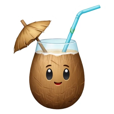 hawaii coconut drink  sticker