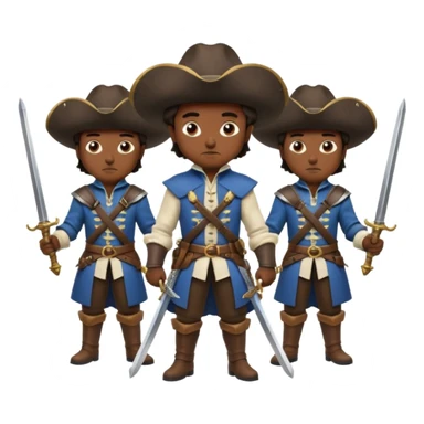 3 musketeers sticker