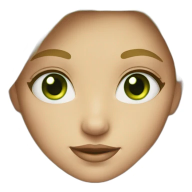 blond girl with green eyes sticker