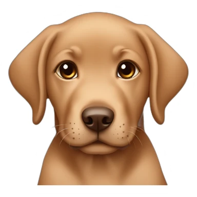 Brown labrador baby sticker