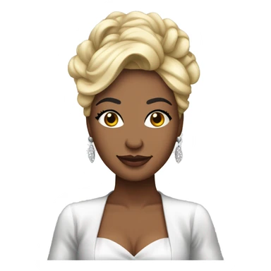 Chanteuse lyrique diva avec une robe à traîne  sticker