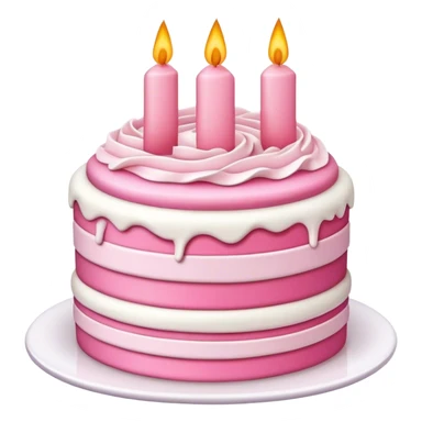 highly detailed pink layered cake sticker