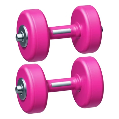 pink mini dumbbell sticker