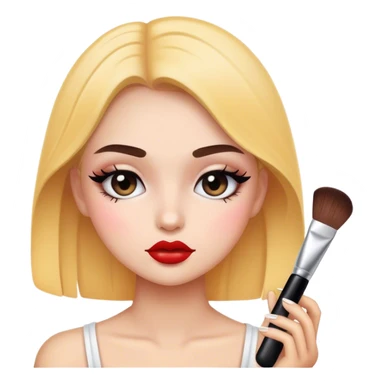 Clean girl makeup sticker