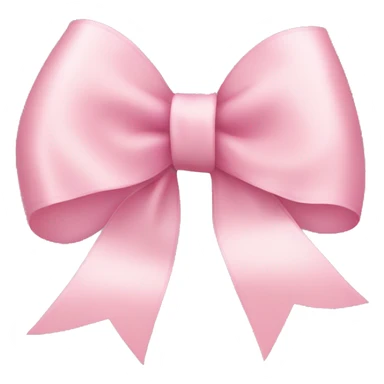 light pink ribbon bow sticker