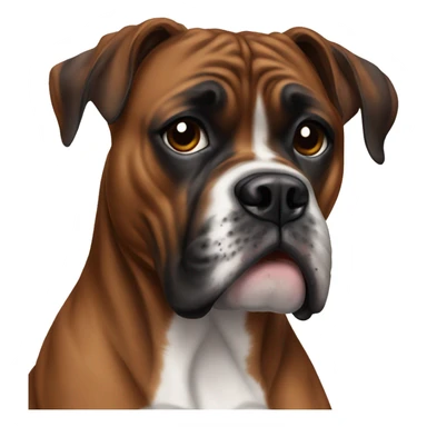Brindle Boxer  sticker