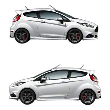 ford fiesta st side sticker