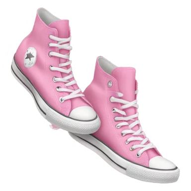 pink converse shoes beside eachother sticker