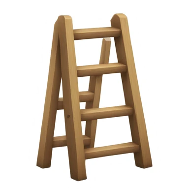 wooden ladder sticker