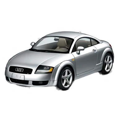 Audi tt de 1999 color plateado sticker