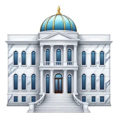 White luxurious expensive shiny new brilliant gorgeous marble modern mansion house sticker