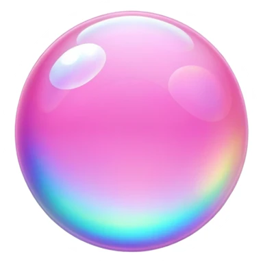 ultra realistic pink bubble sticker