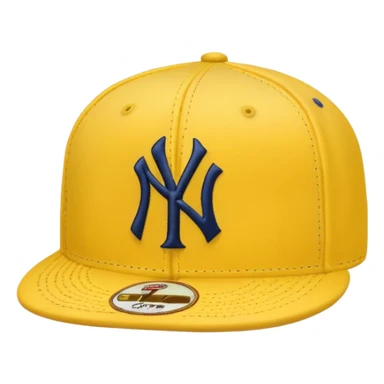 Yellow Yankees hat sticker