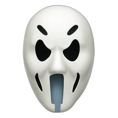 Ghostface mask sticker