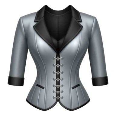 thick steel corset-blazer sticker