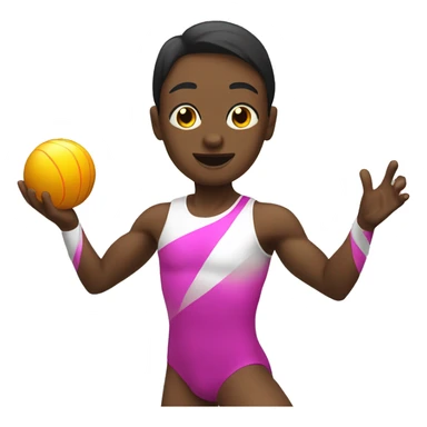 Rhitmic Gymnast with ball sticker