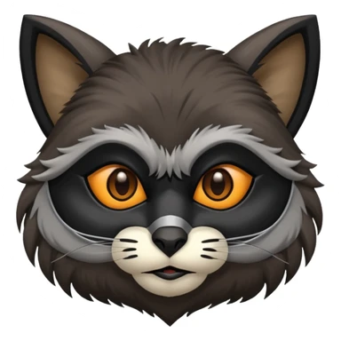 Mapache negro  sticker